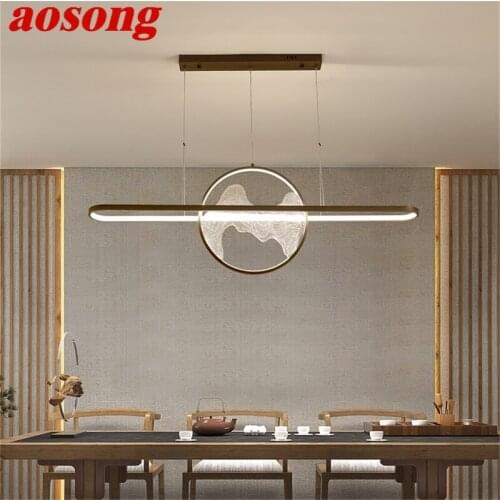 AOSONG Modern Pendant Lights LED Fixture Home Creative Decoration Suitable For Dining Room