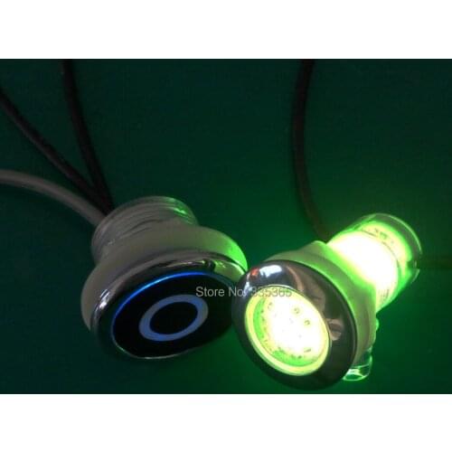 10pcs waterproof RGB underwater outdoor hot tub led light bubble air jet led lamps with 1pcs light controller and 1pcs adapter