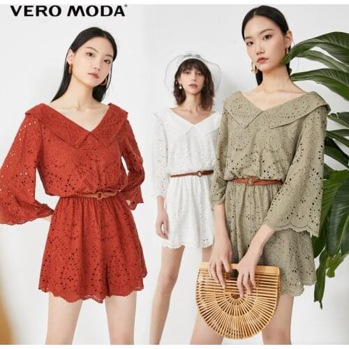 Vero Moda Women Vintage Lace Shorts Catsuit | 320278538