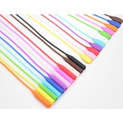 1 PC Adjustable Color Elastic Silicone Eyeglasses Straps Sunglasses Chain Sports Anti-Slip String Glasses Ropes Band Cord Holder
