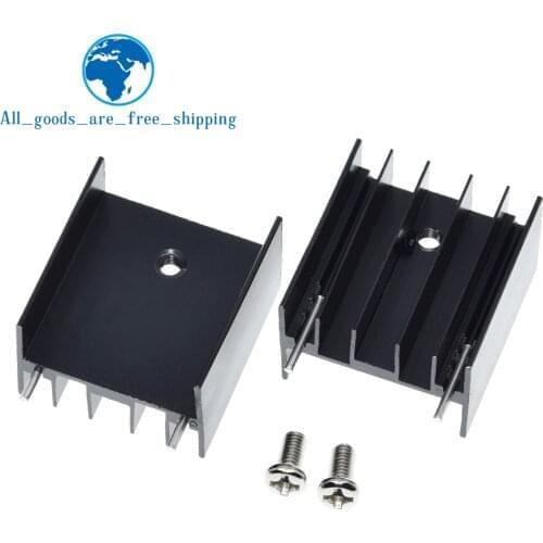 10pcs Heatsink 25x24x16mm Radiator Cooler Radiator Aluminum 25*24*16mm Heat Sink Metal Slotting For Cooling Chip 25mmx24mmx16mm