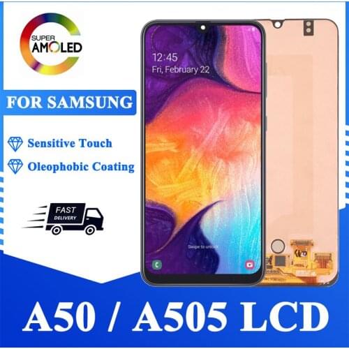 100% Original 6.4" LCD Screen For Samsung Galaxy A50 2019 A505 A505F A505FD A505A Display with Touch Screen Digitizer Assembly
