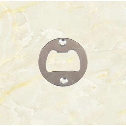 200pcs Stainless Steel Bottle Opener Part With Countersunk Holes Round Metal Strong Polished Bottle Opener Insert Parts