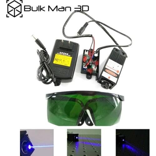 450nm 2500mW 12V High Power TTL Adjustable Focus Blue Laser Module DIY Laser engraver accessories 2.5W laser head+eyewear