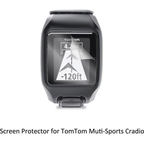 3* Clear LCD PET Film Anti-Scratch Screen Protector Cover for TomTom Tom Tom Muti-Sports Runner Carido