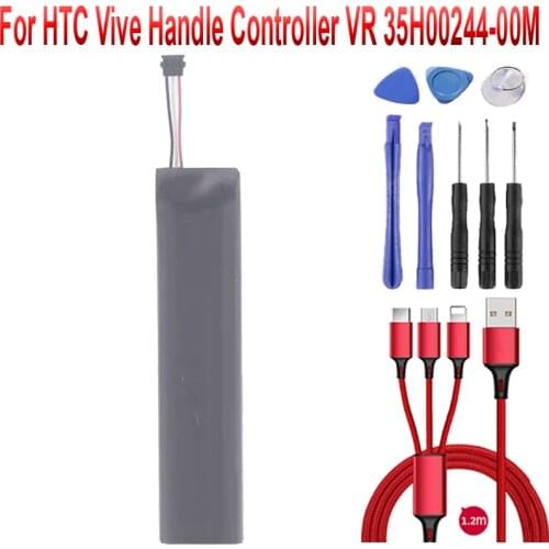 960mAh BOPLH100 Battery For HTC Vive Handle Controller VR 35H00244-00M VR Head Virtual Reality Glass Battery+USB cable+toolkit