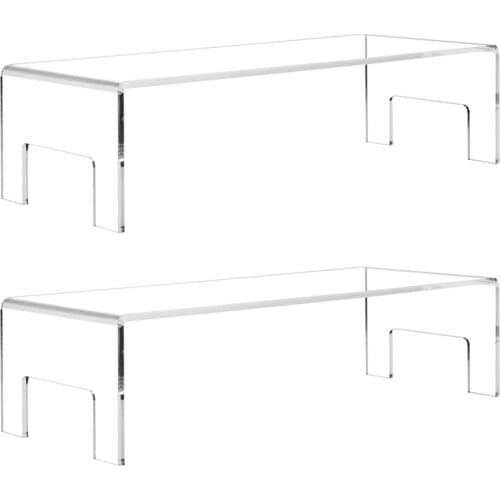 Acrylic Display Risers Acrylic Display Stand Anti-Corrosion Clear Showcase Display Shelf for Figure Collection