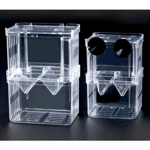 Acrylic Clear Suspension Fish Breeding Isolation Box Breeder Fish Tank Fry Hatching Incubator Aquarium Accessories