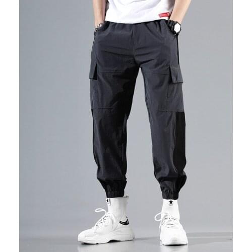Cargo Harem Pants Men Joggers Sweatpants Baggy Mens Pants Fashions Stripe Casua Harem Pants Streetwear Boys Pantalon Homme New