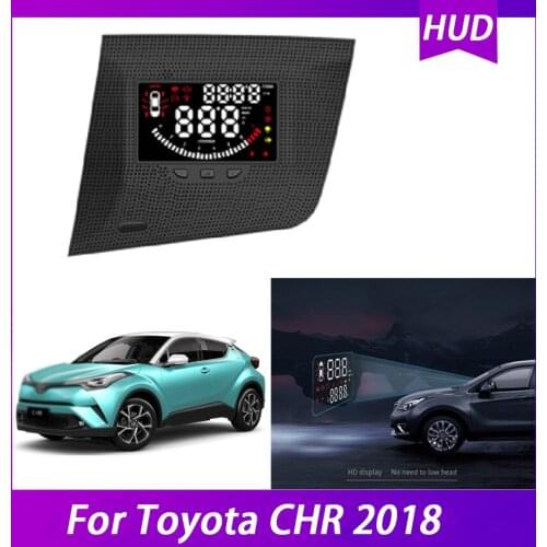 High quality OBD Car Electronic HUD Head Up Display For Toyota CHR 2018 Auto Safe Driving Speedometer Projector Windshield