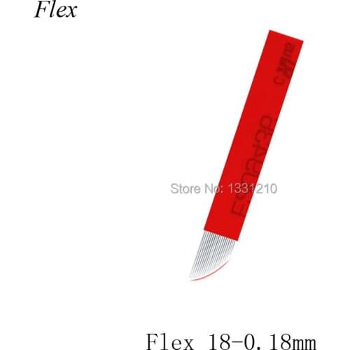 Flex 18 0.18mm Sobrancelha Blades Microblading Permanent Makeup Manual Needle Microblading Blades Needles for Microblading Pen