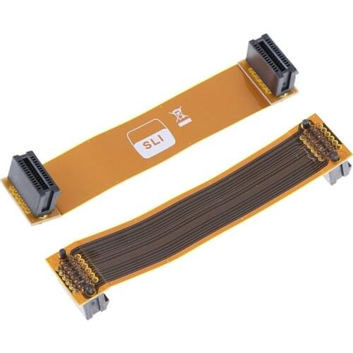 Flexible 8cm 80mm SLI Bridge PCI-E Cable Video Card Connector For ASUS Wholesale
