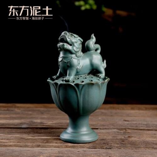 Burner household indoor sandalwood dish incense burner for Buddha zen lion incense aroma stove furnace purify air