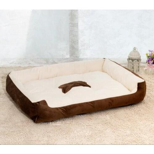 Hot 8 Colors Large Dog Bed Mat Kennel Soft Pet Dog Puppy Warm Bed House Plush Cozy Nest Dog House Pad Soft Warm Pet House