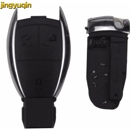 Jingyuqin for MERCEDES BENZ A B C E G R CL CLK E G GL M S SLK CLASS Fob With Battery Holder 3 Buttons Remote Key Case