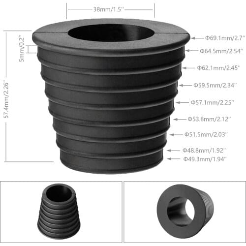Patio Umbrella Cone Wedge Hole Ring Fits Umbrella Pole Diameter 1.5inch\\\/38mm for Patio Table Hole Opening 1.94 to 2.7inch