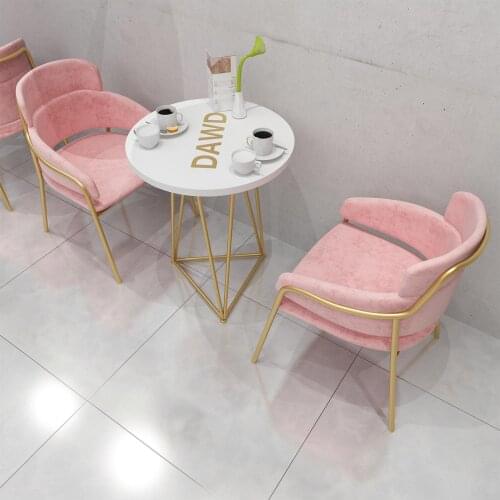 Creative leisure solid wood table cafe baking cake sweet milk tea shop furniture combination and contracted and pure and fresh