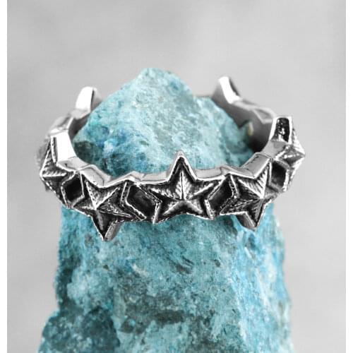 Little Stars Starry Night Stainless Steel Women Men Rings Simple for Girl Boyfriend Lovers Jewelry Creativity Gift Wholesale