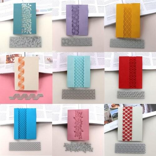 DUOFEN METAL CUTTING DIES rose flower heart hexagon diamond die stencil for DIY papercraft projects Scrapbook Paper Album 2020