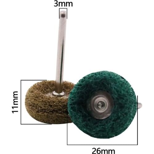 26mm Mini Brush Scouring Pad Grinding Wheel Nylon Fiber Grinding Sanding Head