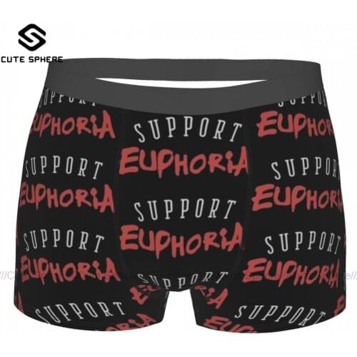 Euphoria Underwear Sublimation Trenky Polyester Trunk Printed Sexy Man Boxer Brief
