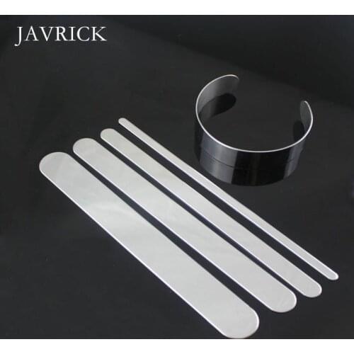 10Pcs Flat Blank Bending Stamping Customizing Bracelet Blanks Craft Tool DIY Bangle Accessories Jewelry Making Tool