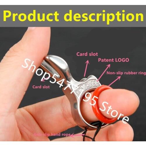 New High Quality New Stainless Steel Slingshot Shooting Fish Finger Fishing Dart Hunting Fishing Ring Protection Finger