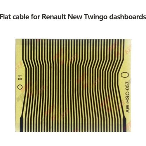 Flat LCD Connector Ribbon Cable for Renault New Twingo after 2007 dashboard instrument cluster Pixel Repair 51*41mm 38pin