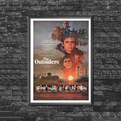The Outsiders - 80s Movie Poster Canvas Art Print Wall Painting Home Decoration (No Frame)