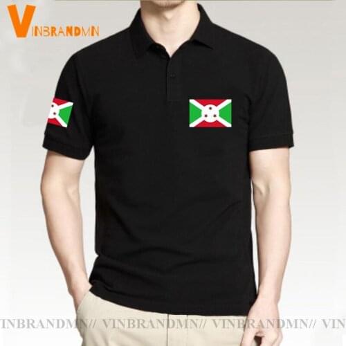 Casual Breathable Slim Fit High Quality Business shirts Army Burundi Burundian East Africa BDI BI Short sleeve Polo shirtscotton