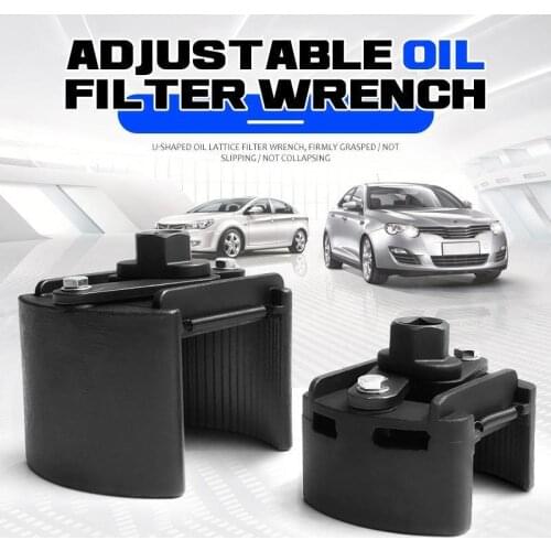 Adjustable Oil Filter Wrench with Extended Spring Use with 1/2" Ratchet Wrench Durable Oil Filter Wrench