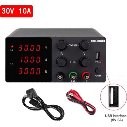 30V 10A DC Power-Supply Lab Adjustable Bench Digital Switching Voltage Repulated Power Supply Source 30V