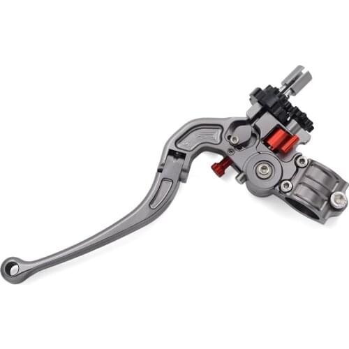 JAER 22MM 7/8" Handlebar CNC Adjustable Foldable Stunt Clutch Lever Perch Assembly for Honda Suzuki Yamaha Kawasaki Triumph