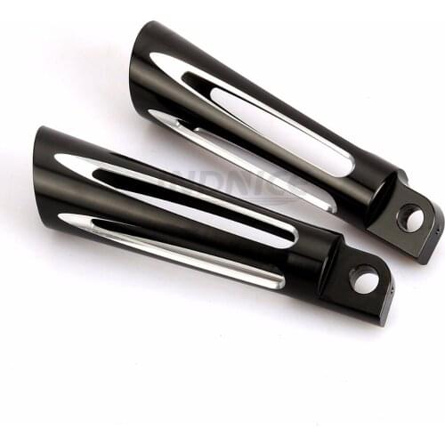 Male mount-style foot peg CNC Cut pegs FLHX footrest softail foot pegs touring models CNC cut footpegs black