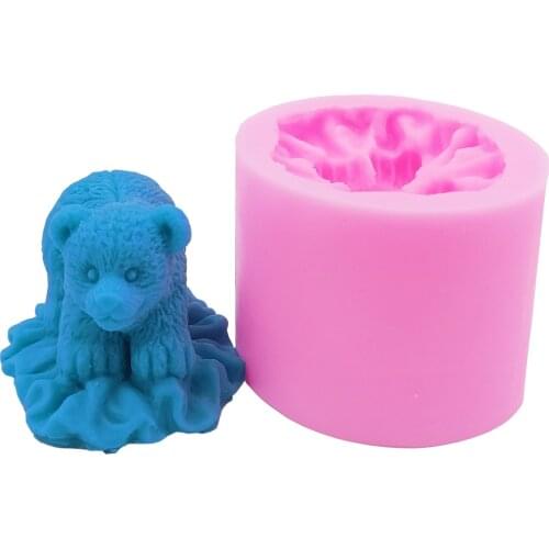 Monqui Bear Silicone Soap Molds Candle Molds Art Craft Molds Resin Molds