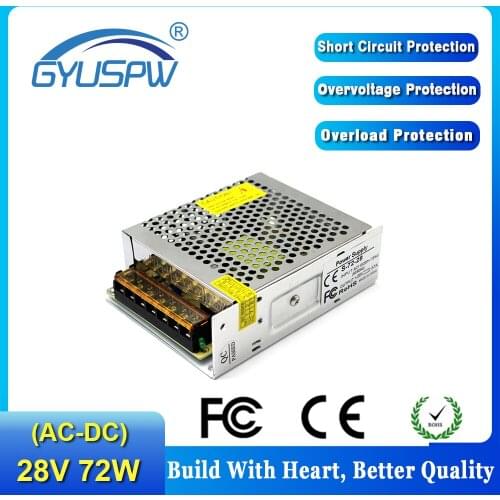Stable qualit 72W 28V 2.6A Single Output Switching power supply Transformers DC SMPS For 3D Printer Repeater Radio Stepper Motor
