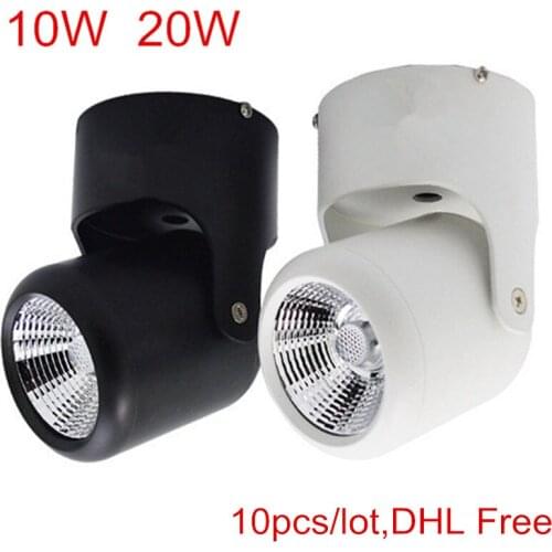 Surface Mounted COB LED Downlight 10W 20W Spot Down Light LED Spot light lamp AC85-265V Warm/Natural/Cold White