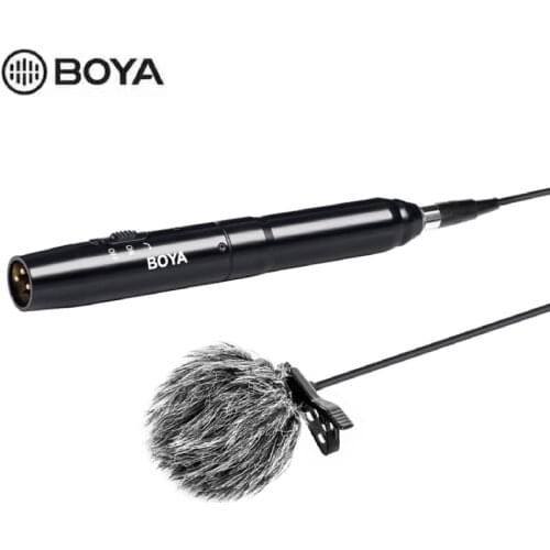 BOYA BY-M11OD Omnidiretional Condenser Lavalier Microphone System for Interview Film Theater Broadcast Stage Video Recording