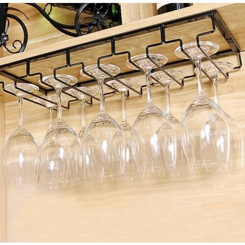 Insert Cup 6-10 Glasses Black Upside Down More Size Iron Goblet Holder