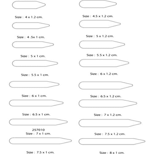 10pcs/lot Plastic Transparent Collar Stays Stiffeners Stays Bones Set For Dress Shirt Mens Gifts Clear Multiple Sizes Available