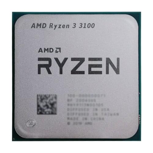 AMD Ryzen 3 3100 R3 3100 3.6 GHz Quad-Core Eight-Thread 65W CPU Processor L3=16M 100-000000184 Socket AM4