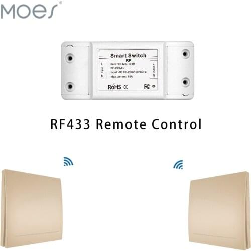 433Mhz Wireless Smart Switch RF Remote Control Receiver Push Button Controller Wall Panel Transmitter,2 way/3 way Multi-Control