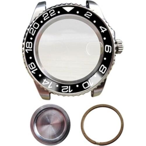 For ETA 2836 MIYOTA 8215 821A for Mingzhu 2813 3804 Movement 40MM Watch Case Back Cover Shell Bezel Parts