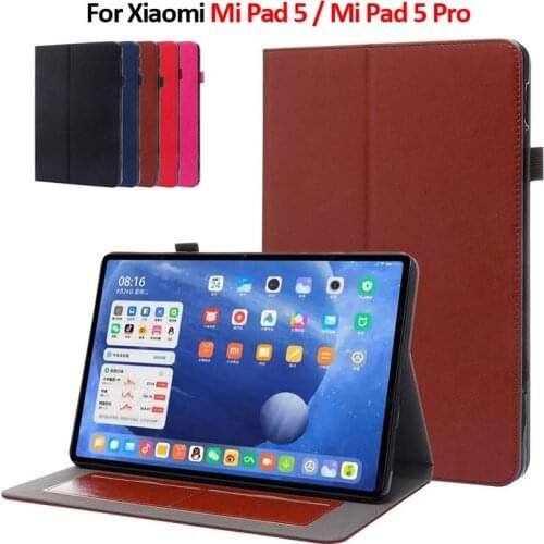Tablet Case For Mi Pad 5 Pro Case Luxury PU Leather Wallet Cover For Funda Xiaomi Mi Pad 5 Mi Pad 5 Pro Case 2021 11 inch