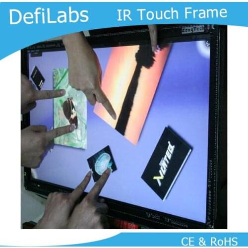 DefiLabs 10 points 65" Infrared multi touch screen frame panel kits / High quality with competitive price