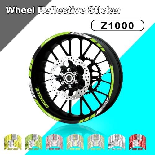 FOR KAWASAKI Z1000 Z1000SX Motorcycle Decorative High Quality Stripe Sticker Front and Rear Wheel Reflective Decal Accessories
