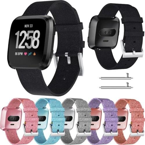 For Fibit Versa Band Nylon Woven Fabric SmartbandStrap For Fitbit Versa 2 / Versa Lite Smart Watch Accessories