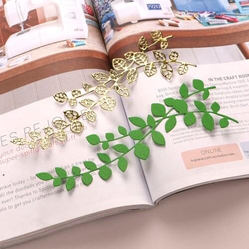 DUOFEN METAL CUTTING DIES tree branches leaves E stencil DIY Scrapbook Paper Album 2020 new