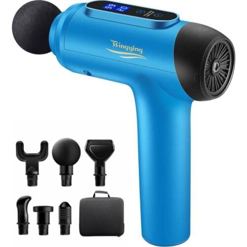 New Electric Massage Gun Muscle Massager Fascia Gun For Body Relaxation Fitness Massager With Portable Bag Fast Shipping