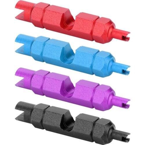 Bicycle Valve Removal Tool Alumunium Alloy Mountain Bike Road Bike Tyre Tire CNC Valve Core Remover Wrench Bicycle Repair Tools